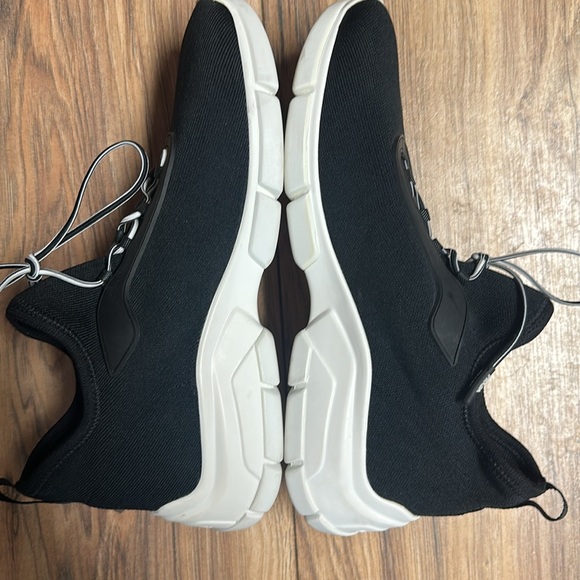 **Sold** Authentic Woman’s Prada black lace up knit sneakers. Size 38.5 EU. - Picture 5 of 9